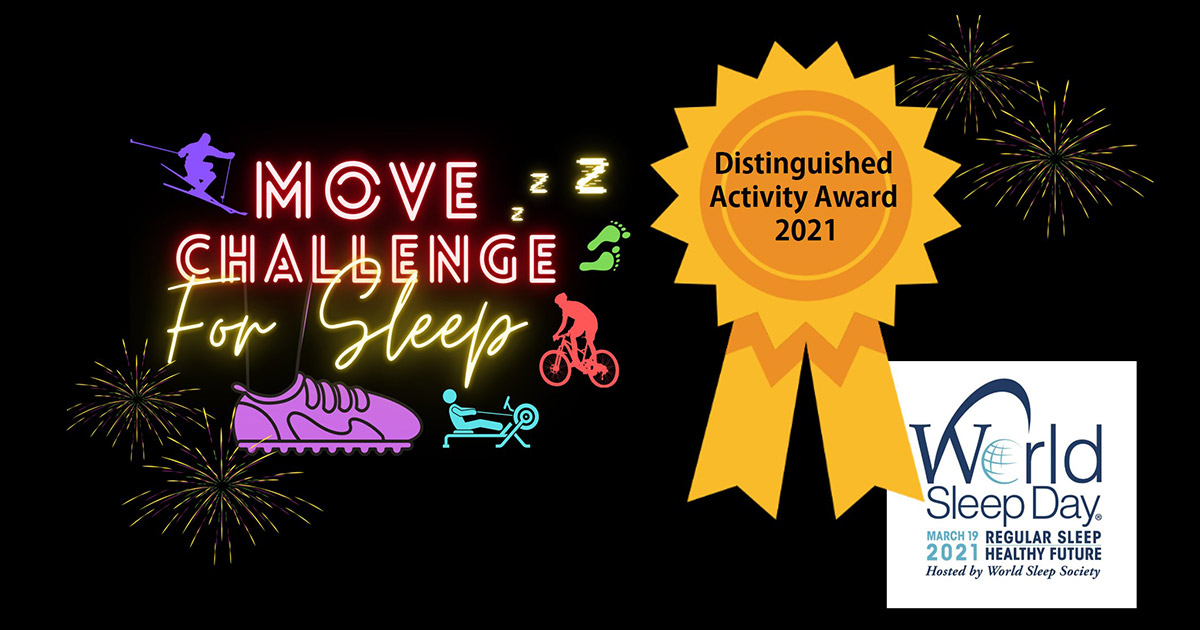 Distinguished Activity Award for 2021 World Sleep Day