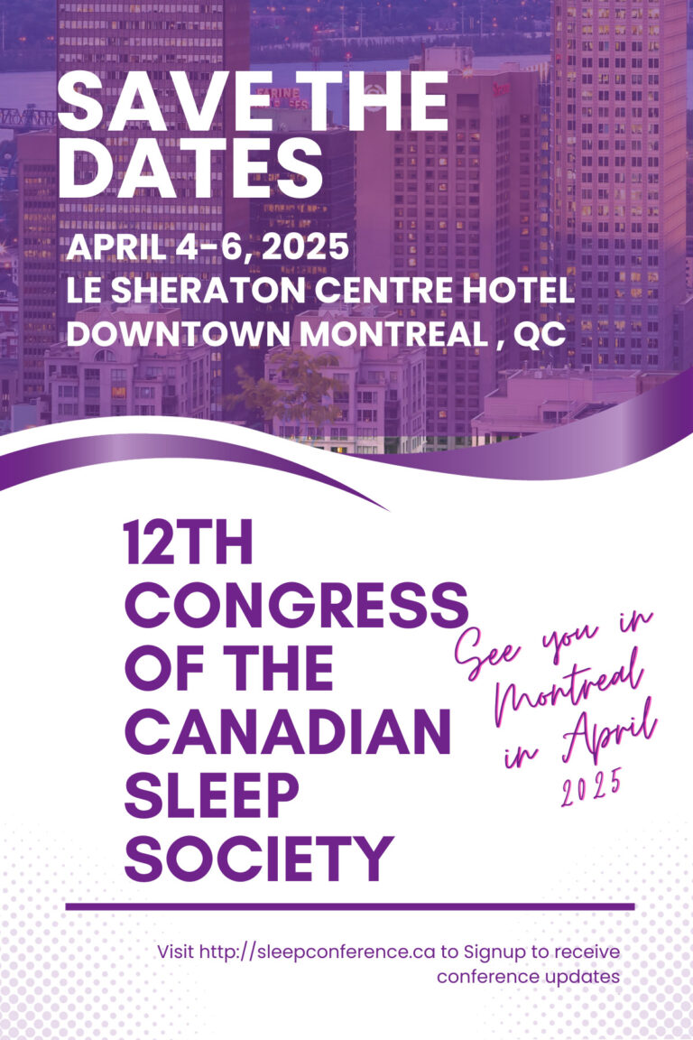 National Conference 2025 Canadian Sleep Society (CSS)